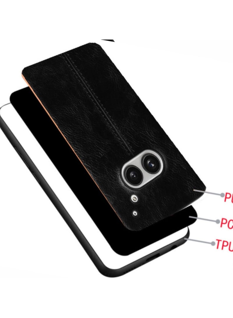 general Compatible with Nothing Phone 2a Premium PU Leather Anti-Slip Grip Sturdy Bumper Shockproof Full Body Case Men Women Phone Case - Image 5