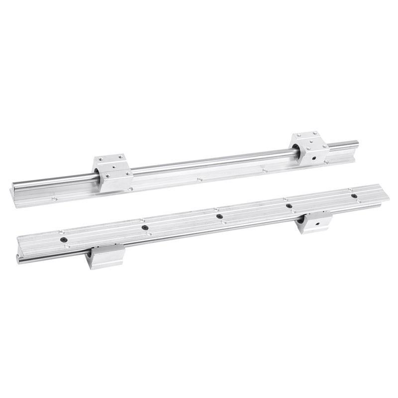 SBR12 Linear Bearing Rail - 500mm Metal Guide Rail with 2 Rails 4 Blocks - Durable Linear Motion Rail for Automatic Industry Machines - Image 4