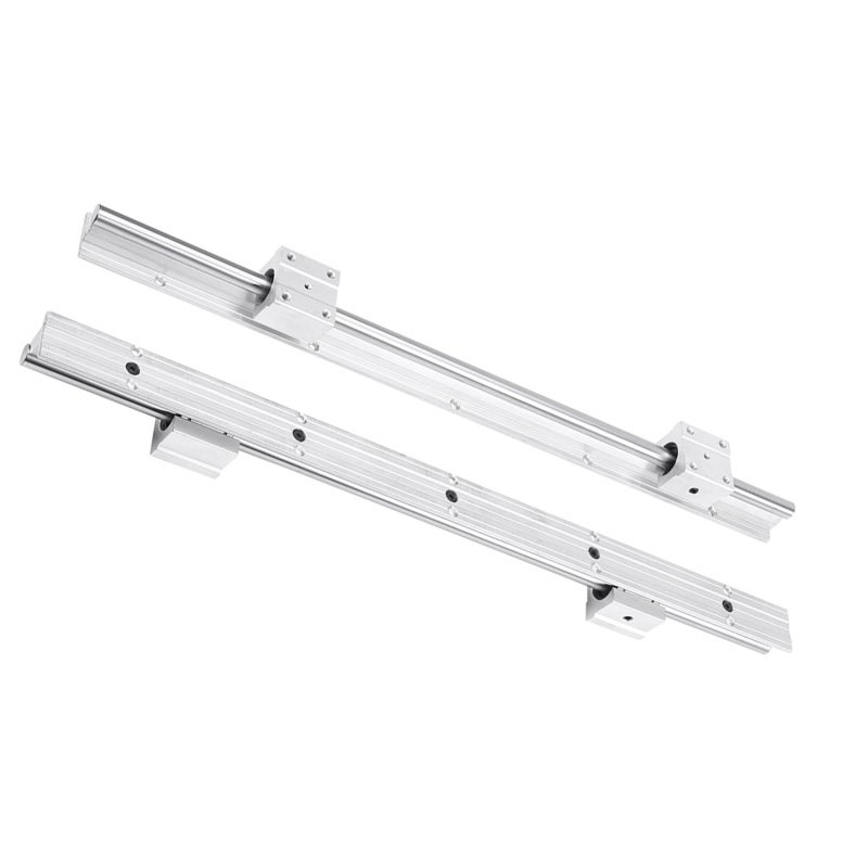 SBR12 Linear Bearing Rail - 500mm Metal Guide Rail with 2 Rails 4 Blocks - Durable Linear Motion Rail for Automatic Industry Machines - Image 5