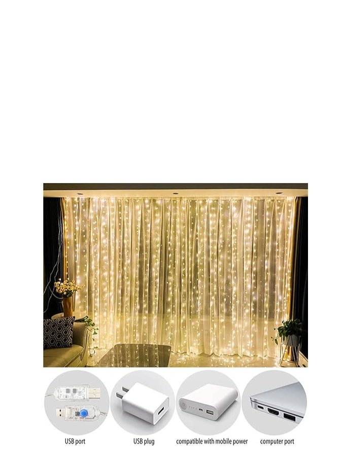 SUN SHINE 300 LED Fairy Curtain Lights  - Image 3