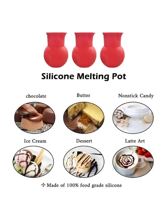 وعاء صب الزبدة الشوكولاتة السيليكونية المنصهرة، صلصة الجبن، الحليب، الكراميل، أدوات التحميص بالمايكروويف، أدوات صب المطبخ، ملحقات الخبز. - Image 5