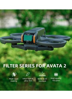 Excefore Filters Set for Avata 2 ND, 3 Pack UV CPL ND16 Protection Lens Neutral Density Filter, Compatible with DJI Avata 2 FPV Drone Accessories, Aluminum  - Image 2