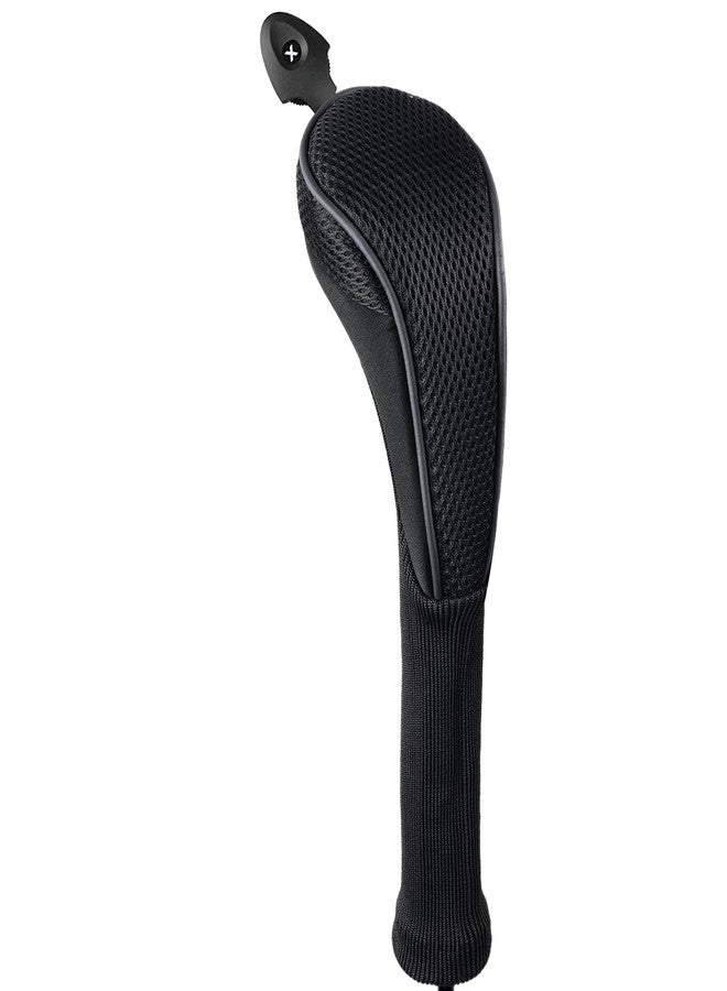 Andux 2 Pack Long Neck Golf Hybrid Club Head Covers Black/Black - Image 2