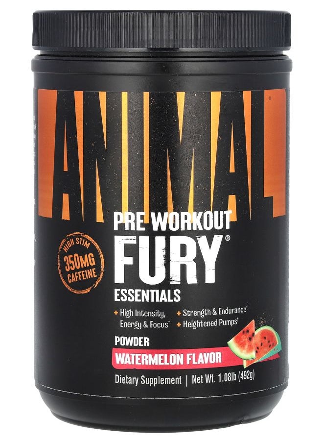 ANIMAL Fury® Pre Workout Watermelon 1.08 lb (492 g) 