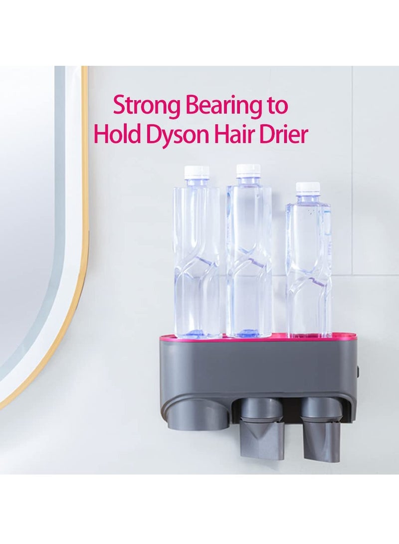 Hair Dryer Holder for Dyson Supersonic, Self Adhesive 2 in 1 Multi-Function Blow Dryer Holder and Hand Dryer Adapter for Home Bathroom Punch Free Dyson Hair Dryer Holder - Image 5
