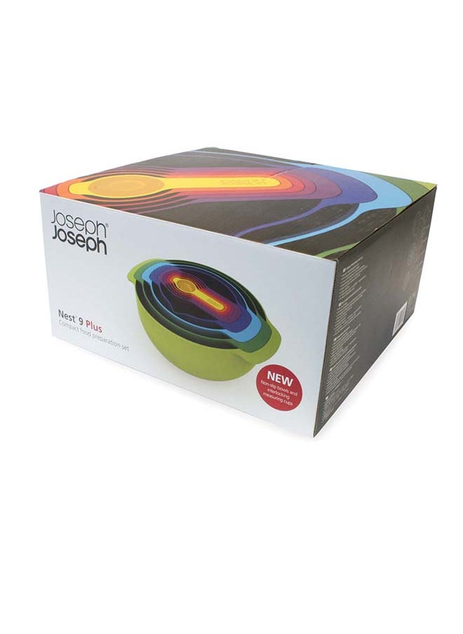 Joseph Joseph Joseph Joseph Nest food preparation set 9 peices Multi Colour  - Image 2