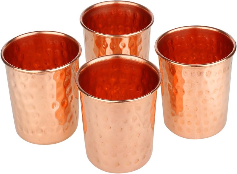 Zap Impex Pure copper hammered glasses moscow mule tumbler (Set of 4) - Image 1