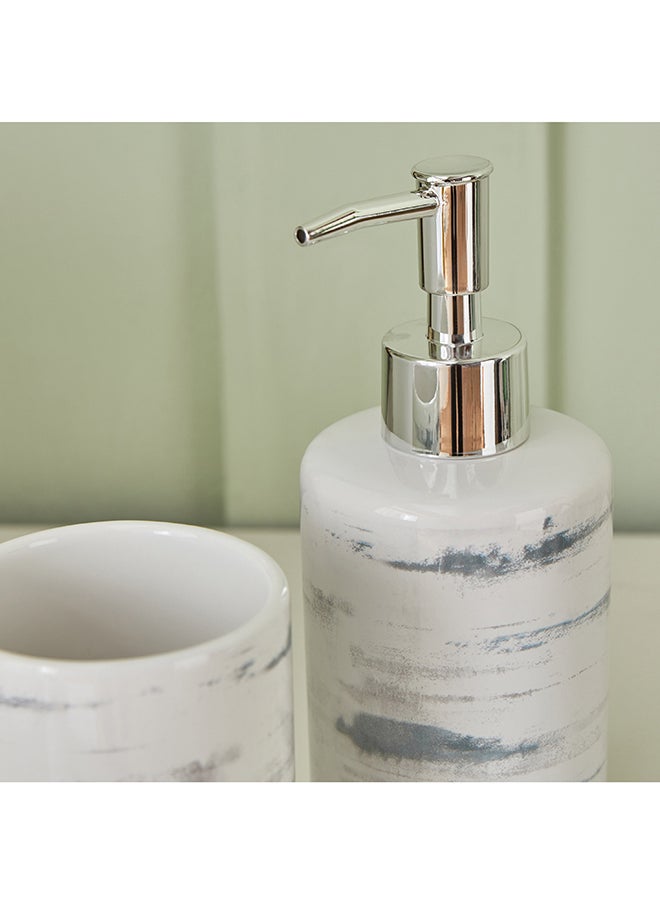 Home Box - Frida 3-Piece Ceramic Bathroom Accessory Set 7 x 18 x 17 cm - Image 1