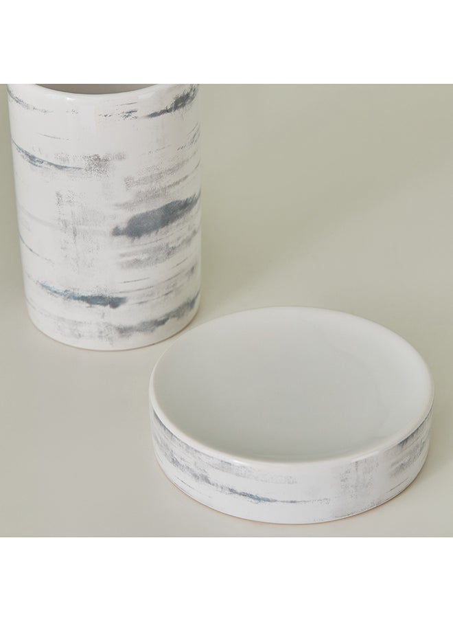Home Box - Frida 3-Piece Ceramic Bathroom Accessory Set 7 x 18 x 17 cm - Image 1