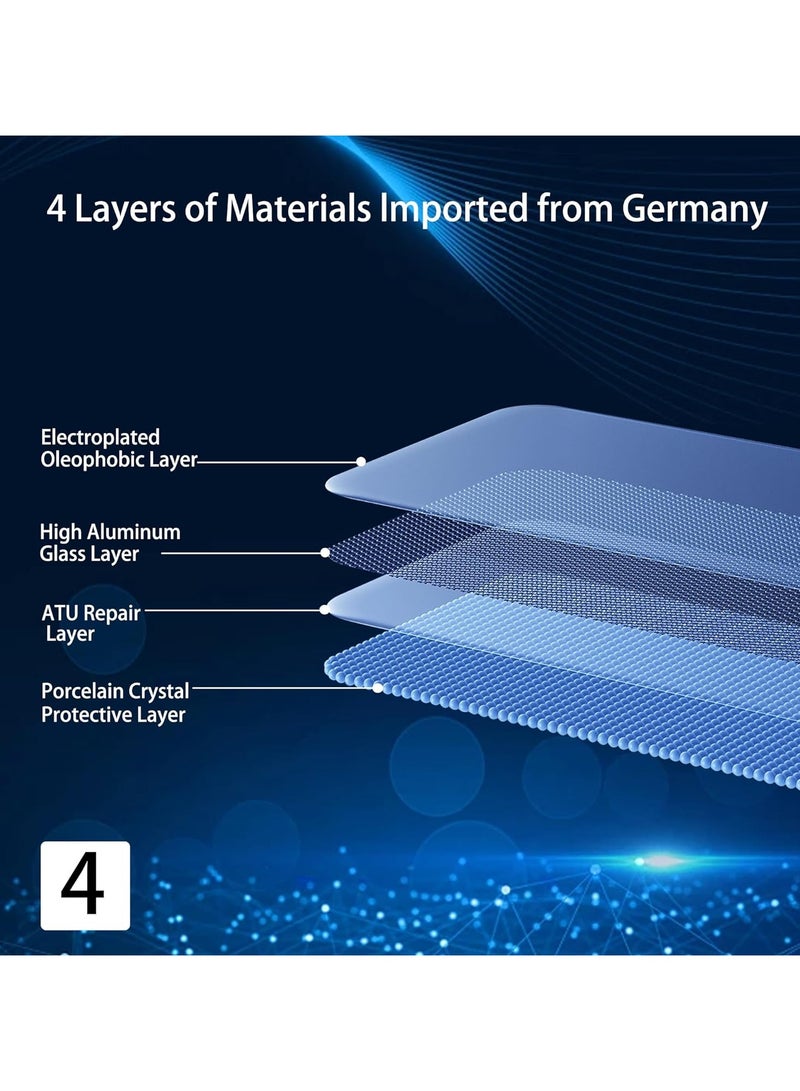 【2+2 Pack】 Screen Protector Compatible with Vivo V30 Lite 5G Tempered Glass Camera Lens Protector, 【Maximum Coverage】 HD Tempered Glass for Vivo V30 Lite - Image 5