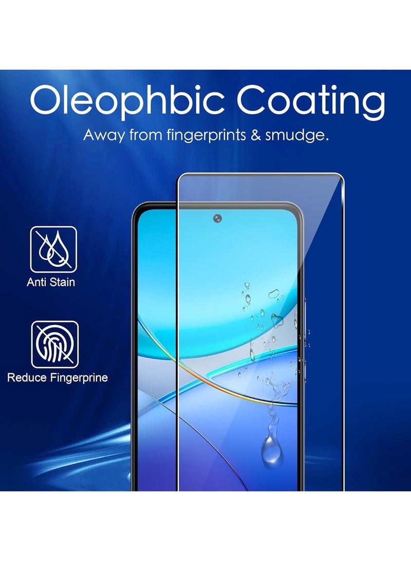 【2+2 Pack】 Screen Protector Compatible with Vivo V30 Lite 5G Tempered Glass Camera Lens Protector, 【Maximum Coverage】 HD Tempered Glass for Vivo V30 Lite - Image 4