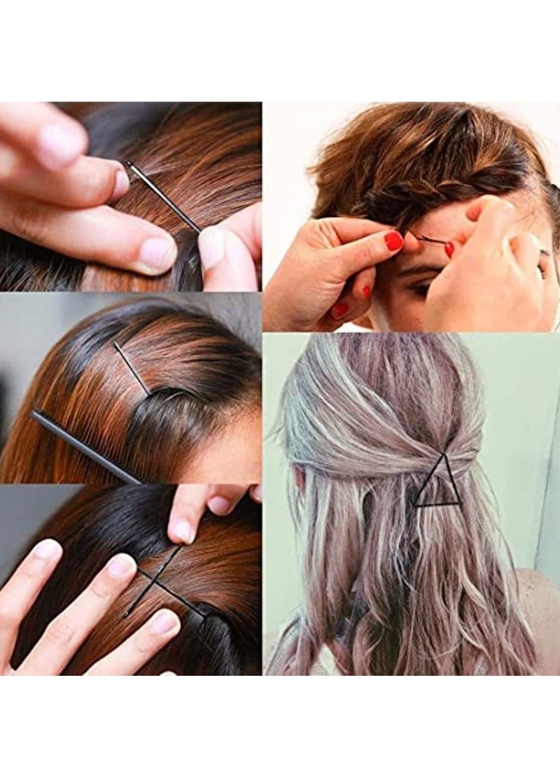 Accessories 22 Black Metal Bobby Bob Side Hair Pins for Girls | 33pcs (Black, Large, 6.5mm) - Image 4