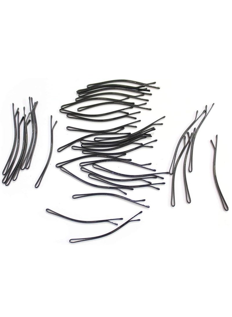 Accessories 22 Black Metal Bobby Bob Side Hair Pins for Girls | 33pcs (Black, Large, 6.5mm) - Image 5