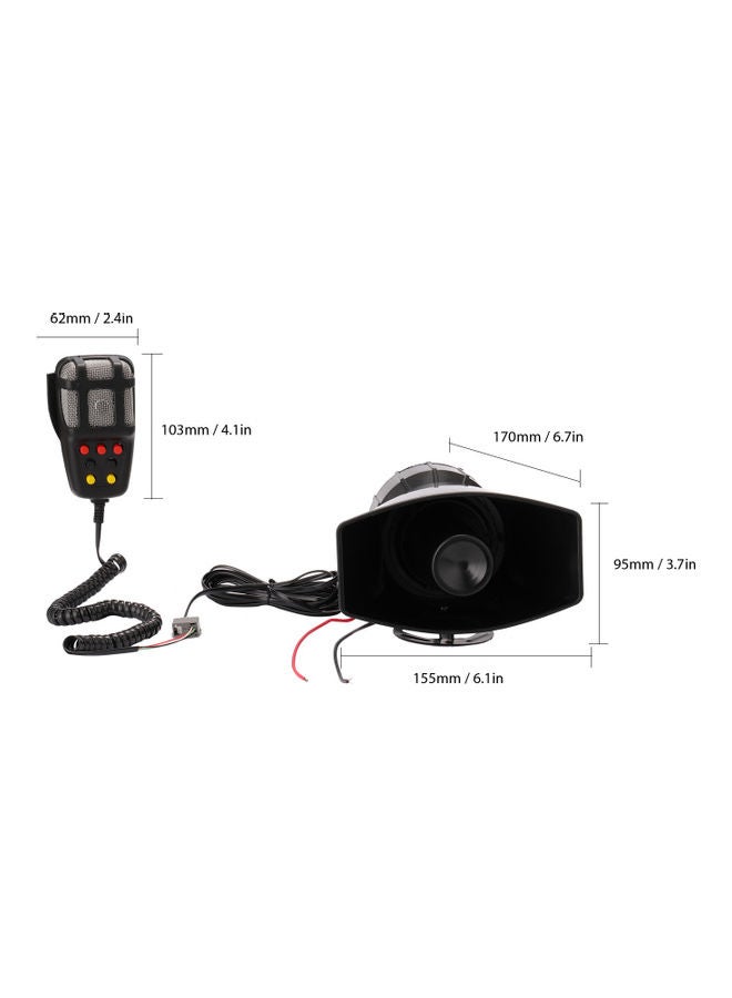 Loquat Emergency Amplifier Hooter Siren With Mic - Image 2
