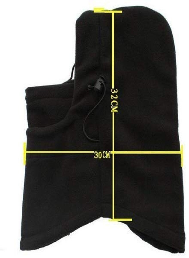 Motoway 6-in-1 Neck Warmer Hoods Ski Motor Hat Thermal Balaclava Scarf Fleece Face Cs Mask Black One Size Fits All - Image 5