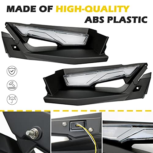 SAUTVS Front Upper Accent Panel Light Kit for Slingshot, Daytime Running Lights & Trim Panel, DRL & Driving Lights Decorative Plate for 2014-2023 Polaris Slingshot S SL SLR R LE Modified Accessories - Image 4