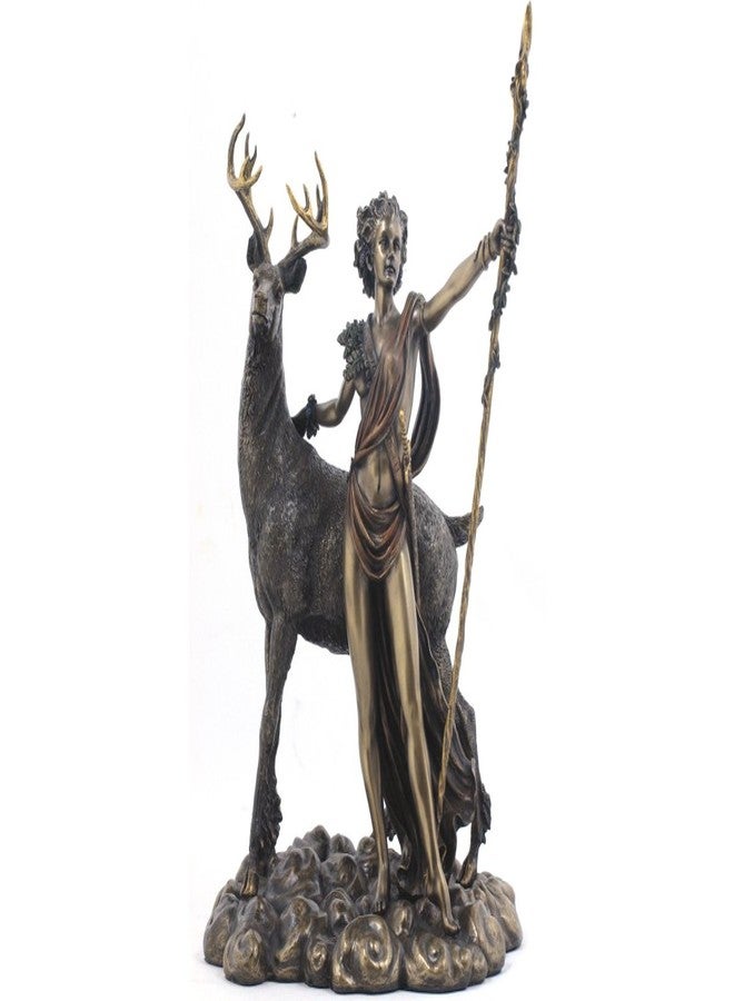 PTC 10.25 Inch Greek Goddess Diana Artemis and Moon Statue Figurine