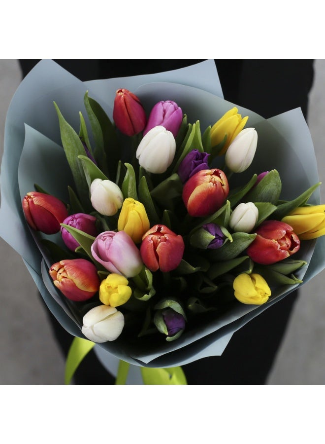 Carmel Flowers Special Mixed Tulips Of 25 Pieces  - Image 3