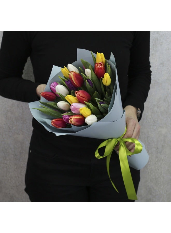 Carmel Flowers Special Mixed Tulips Of 25 Pieces  - Image 4