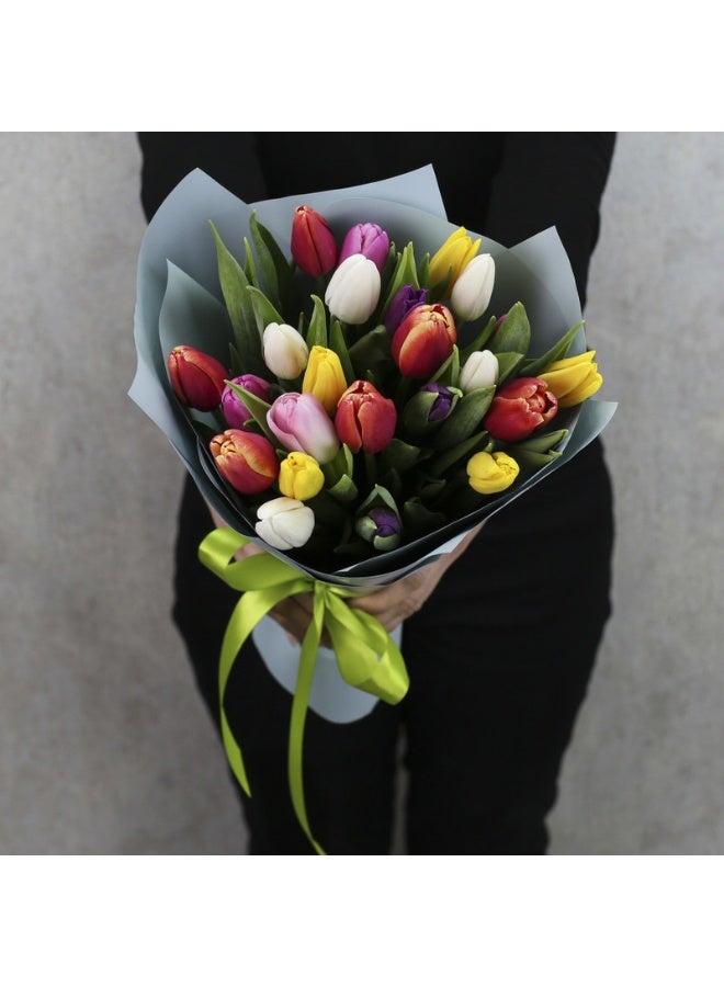 Carmel Flowers Special Mixed Tulips Of 25 Pieces  - Image 5