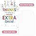 Anwyll Thank You Tags for Birthday Party Favor 50Pcs Confetti Birthday Thank You Gift Tag with String Thanks You for Coming and Making My Birthdays Extra Special Tags Happy Birthdays Tag for Treat Bag - Image 4