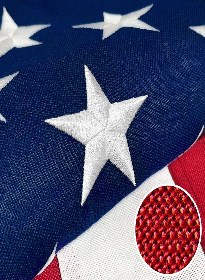 Try everything Premium American Flag 4x6 Ft TearProof Series for Outside, Heavy Duty Outdoor，Longest Lasting, Super Tough Fade Resistant Spun Polyester, High Wind US Outdoor Flags Embroidered Stars, Sewn Stripes - Image 1