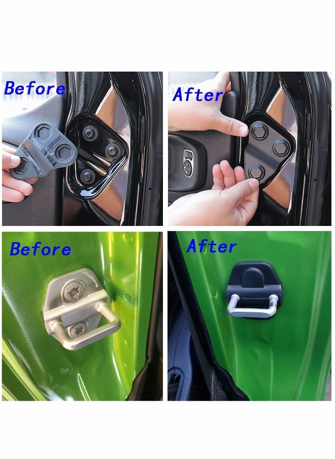 Generic Door Lock Cover Accessories for Jeep JL, Set of 8  - Image 2