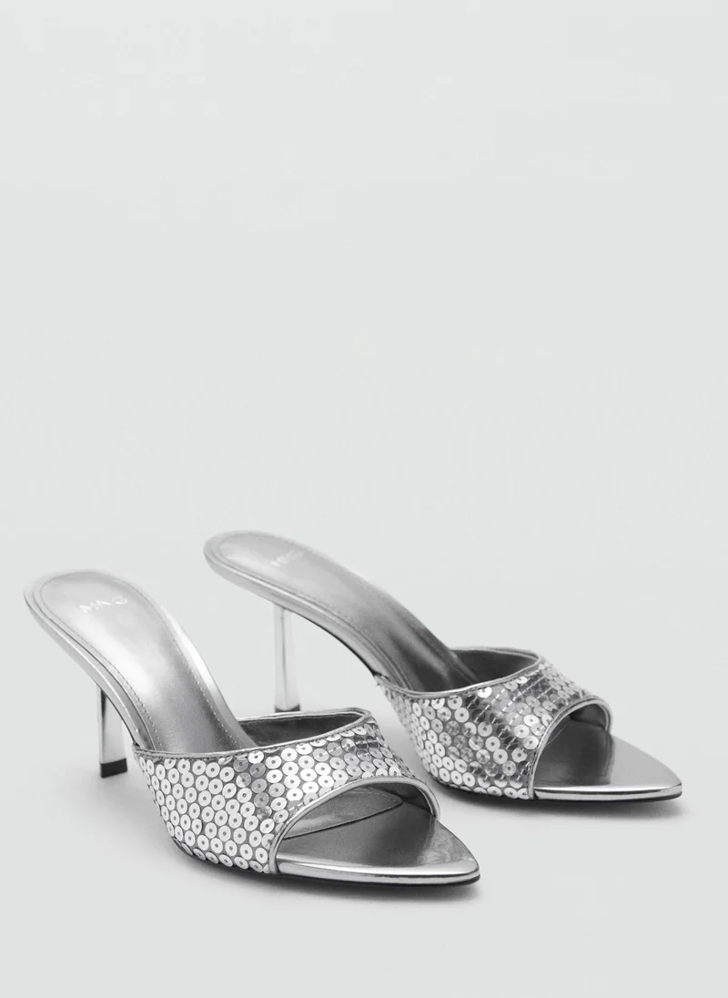 مانجو Casual Sequin Slingback Sandal
