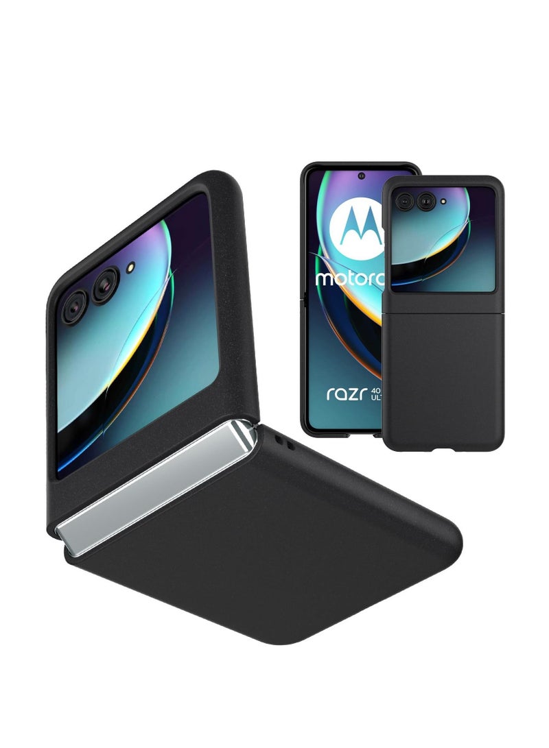 Y&D Slim Fit Moto Razr Plus 2023 Case, Frosted Feel Lightweight Shockproof Case Cover for Motorola Razr+ 5G&Razr40Ultra (Black, Wireless Charging Support) - Image 2
