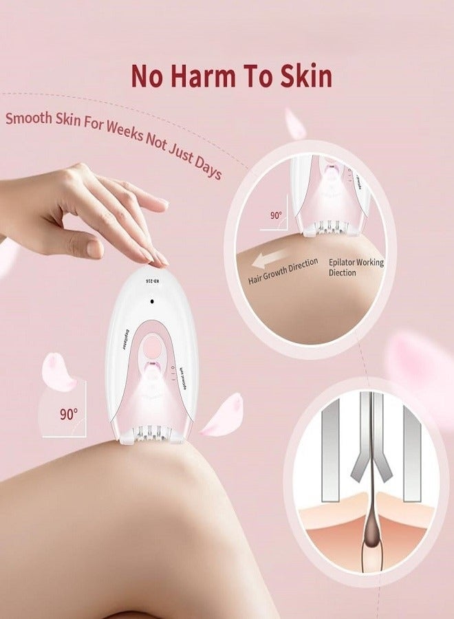 Keda Ladies Hair Removal Machine, Electric Hair Remover for Women,  Facial Epilator Shaver Trimmer Shaving Machine on Bikini, Face, Legs, Arms (Pink) - Image 3