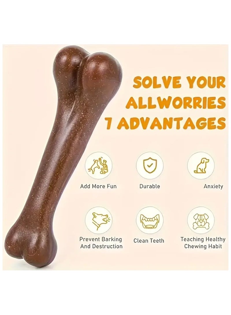 جلوسكي لعبة مضغ الكلاب على شكل عظام بنكهة اللحم البقري - لعب متين وتفاعلي لجميع السلالات - مثالية لصحة الأسنان والترفيه للكلاب الصغيرة والكبيرة - Image 4