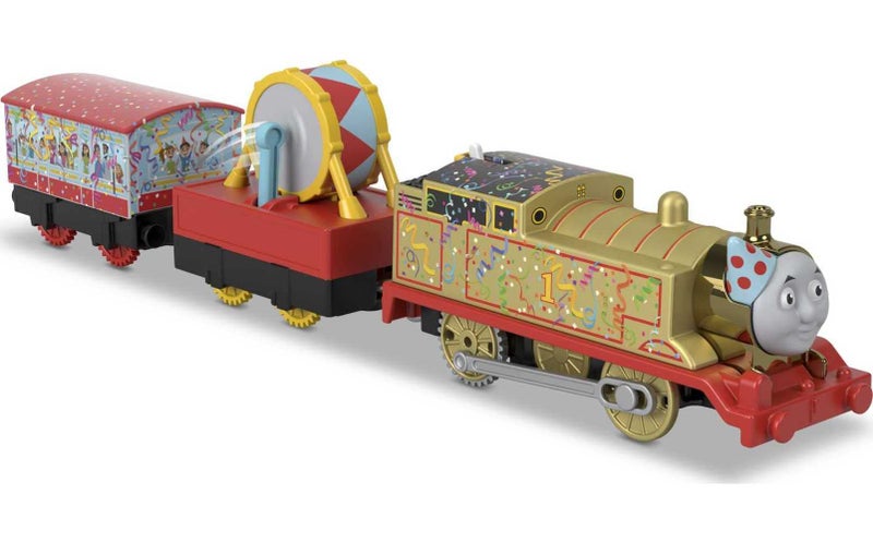THOMAS & FRIENDS FisherPrice Thomas Friends Trackmaster Golden Thomas Motorized Train Engine for Preschoolers Ages 3 Years Older - Image 3