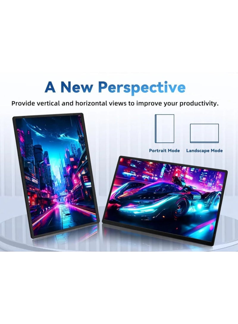 ڤي2كوم شاشة محمولة V2COM 2K N3 Pro بحجم 16 بوصة IPS عرض QHD 2560×1600 USB-C و HDMI شاشة خارجية فائقة النحافة للابتوب، الكمبيوتر والألعاب - Image 5