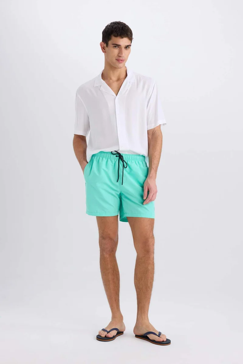 DeFacto Mesh Lined Short Length Swim Shorts