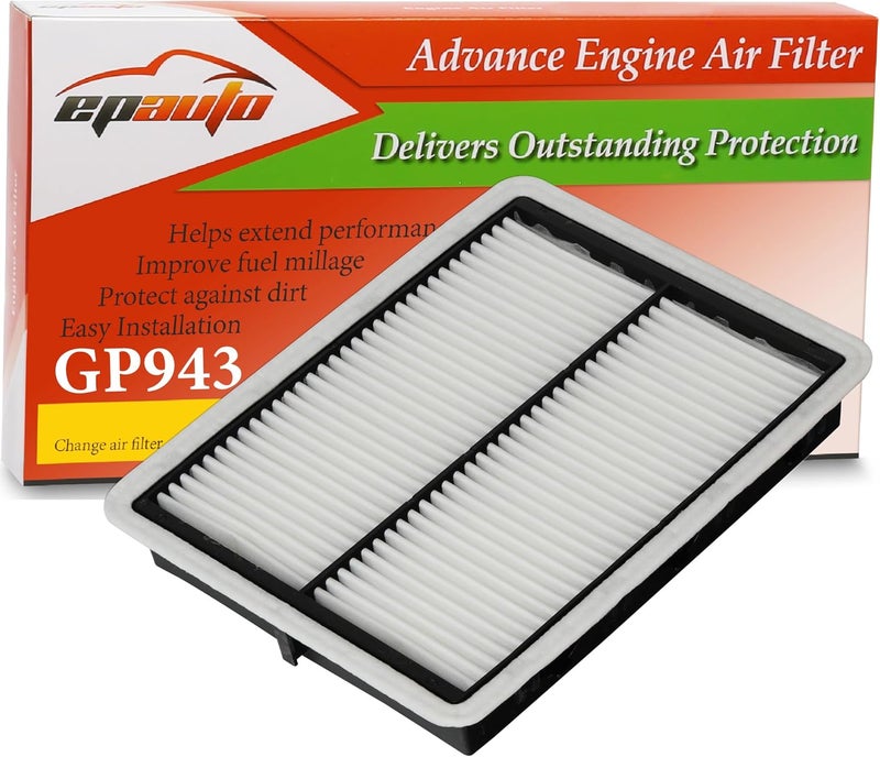 EPAuto GP943 (CA11943) Engine Air Filter, Replacement for Kia Telluride, Sorento, Sedona; Hyundai Palisade, Santa Fe - Fits Select Models 2015-2025 - Rigid Panel Filter for Engine Protection & Airflow - Image 1