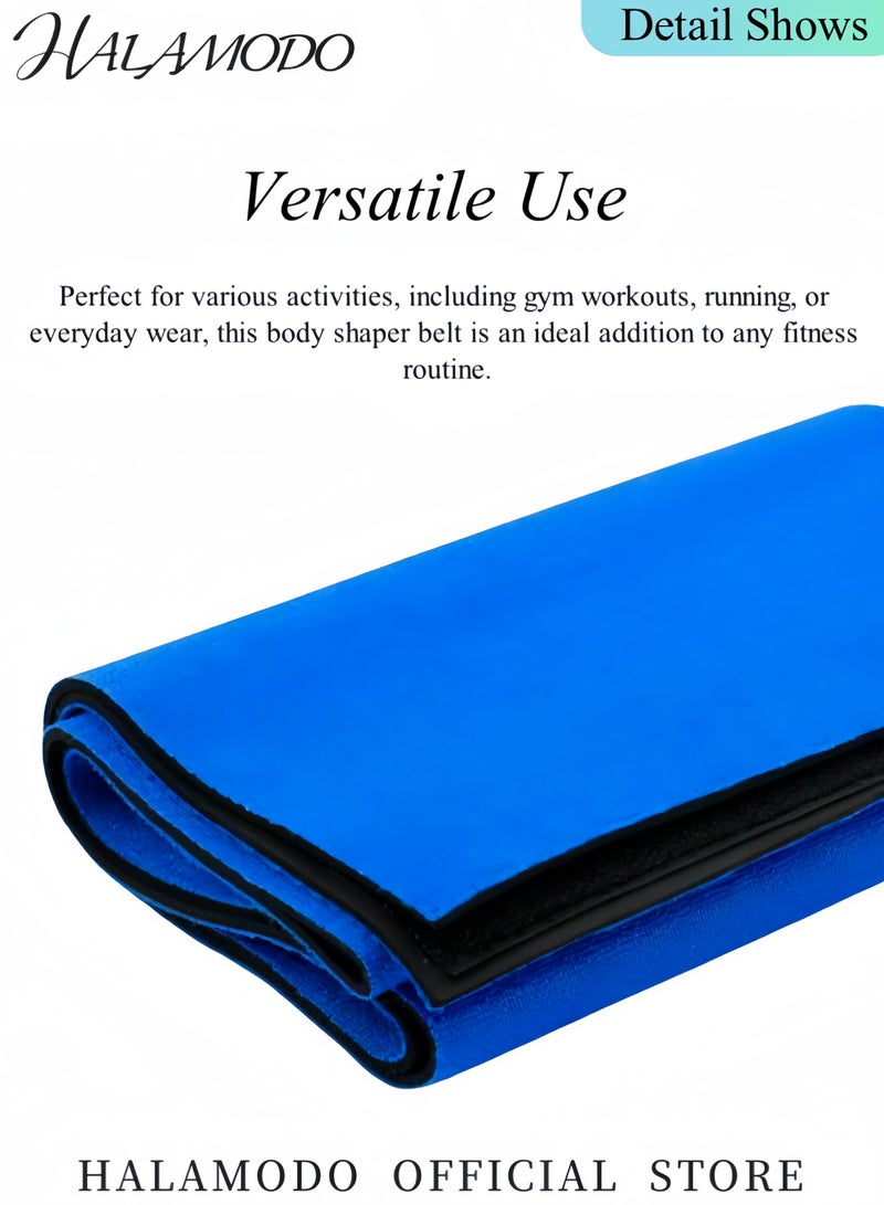 هالامودو حزام شد الخصر وحزام تدريب الخصر وحزام ساونا العرق وحزام شد البطن وحزام شد الخصر وحزام تنحيف الجسم وحزام شد الخصر وحزام رياضي للنساء والرجال - Image 3