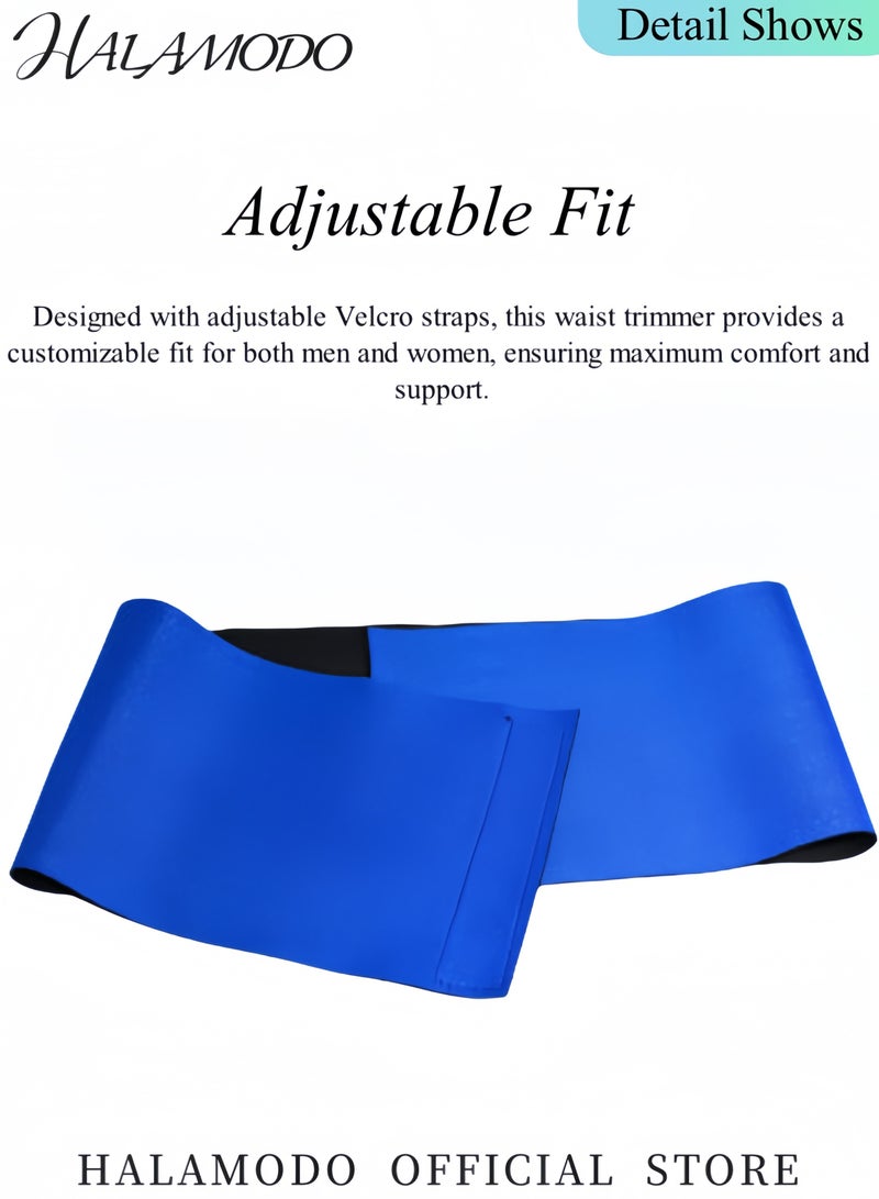 هالامودو حزام شد الخصر وحزام تدريب الخصر وحزام ساونا العرق وحزام شد البطن وحزام شد الخصر وحزام تنحيف الجسم وحزام شد الخصر وحزام رياضي للنساء والرجال - Image 4