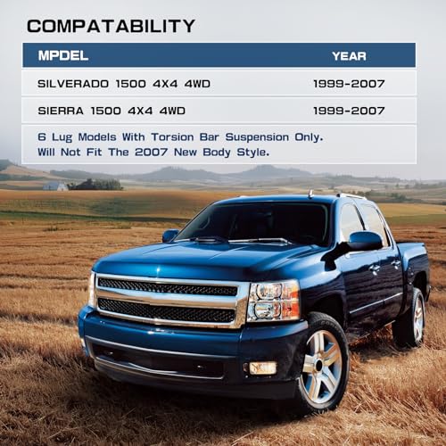 GSTP 3" Front and Rear Suspension Lift Kit Compatible With Chevy Silverado GMC Sierra 1500 4X4 4WD 1999-2007- Leveling Lift Kits with Strut Spacer and Shock Extenders - Image 2