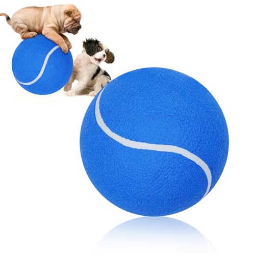 Banfeng Giant 8 Dog Tennis Ball Big Pet Toys Outdoor Sports Ball Interactive Dog Toy for Small Medium Large DogBlue - Image 1