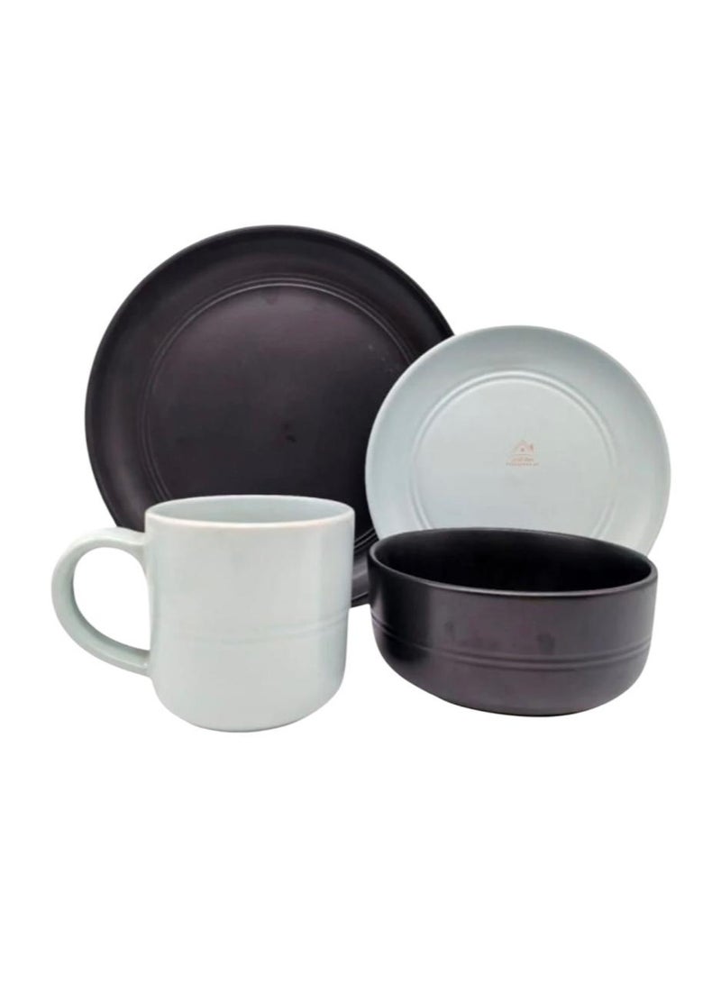 فينيس طقم عشاء فينيس من 16 قطعة من الفخار الحجري - أطباق وأوعية للطعام والتقديم والاستخدام في المطبخ - Image 1