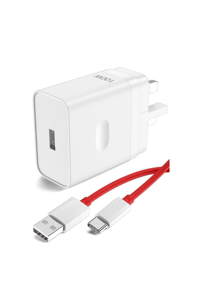 بيوينتي 100W for Oneplus 13 13R 12 12R 11 10 10T 9 9Pro 8 8Pro Charger, Supervooc Warp Charger 80W 65W 30W for Oneplus Nord CE3 8T 8 7T 7 Pro Open Nord 2T CE 3 2 Lite N30 N20 N10 9R 6T One Plus Oppo Realme  - Image 2