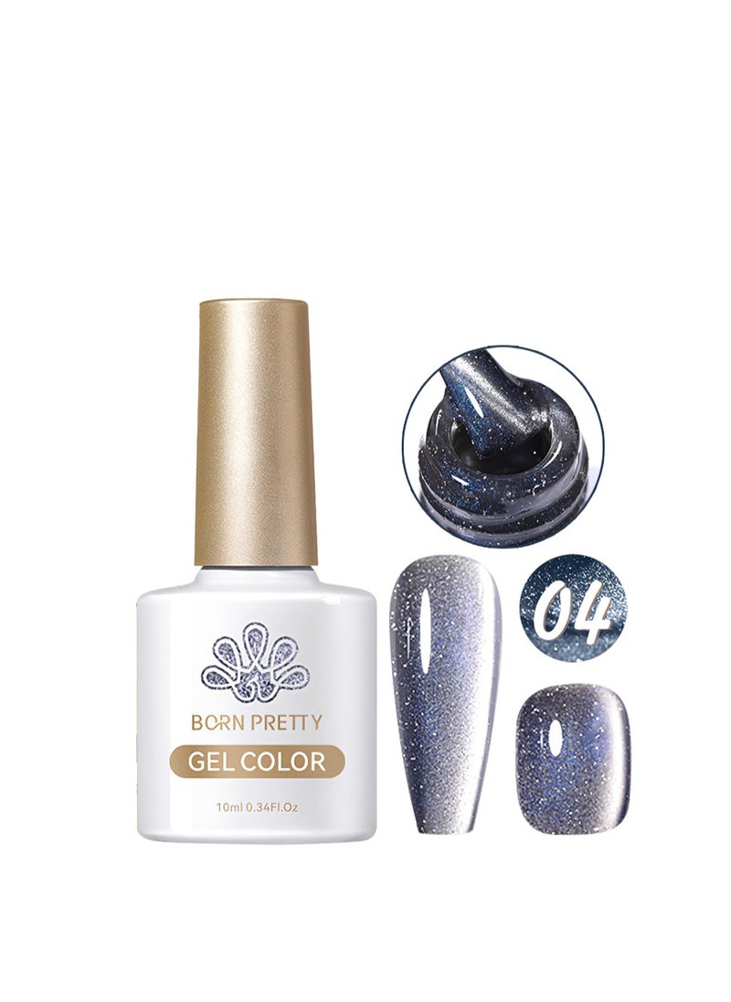 Born Pretty - Gel Polish, Gel Color, Glitter Shiny Sparkle Magic Holographic Cat Eye Gel Nail Polish, Cat Magnetic Gel Soak Off UV&LED Cured for Salon and Home DIY, Gift for Women 10ml - Image 1