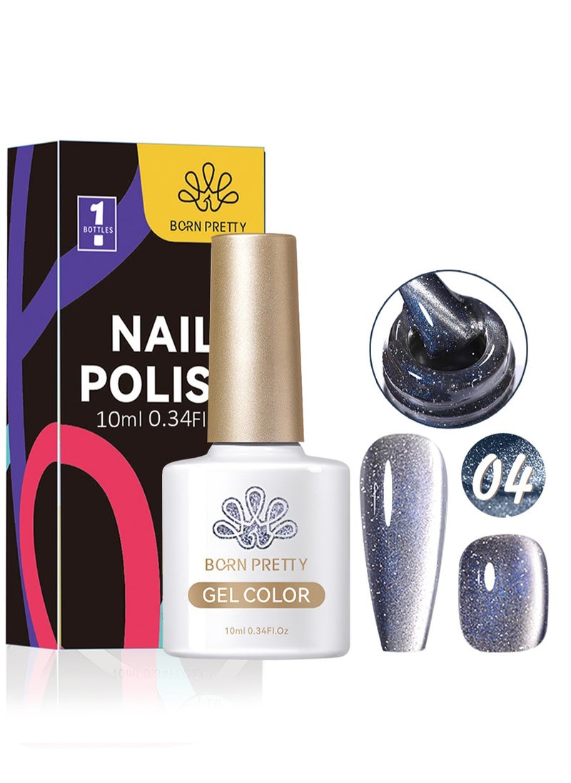 Born Pretty - Gel Polish, Gel Color, Glitter Shiny Sparkle Magic Holographic Cat Eye Gel Nail Polish, Cat Magnetic Gel Soak Off UV&LED Cured for Salon and Home DIY, Gift for Women 10ml - Image 1
