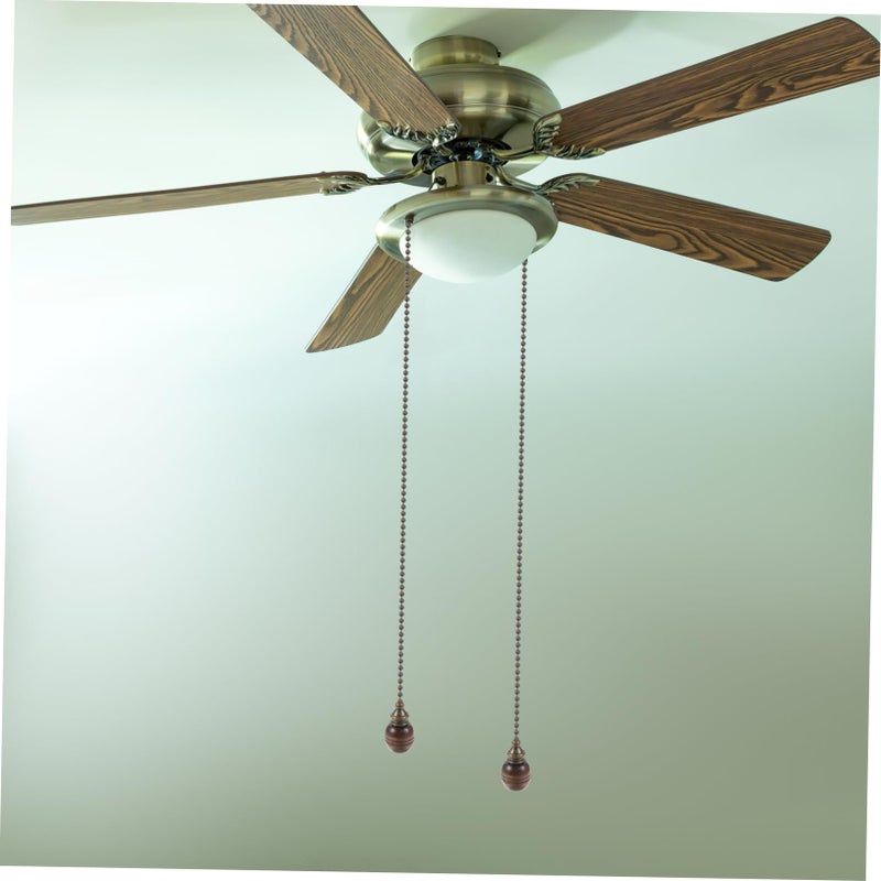 Retro Wood Ball Pull Chain For Ceiling Fan And Light Fixtures Durable Flexible Design - Image 3