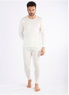 جت طقم تدفئة داخلى رجالى صوف من جيت - بيج  - Image 3