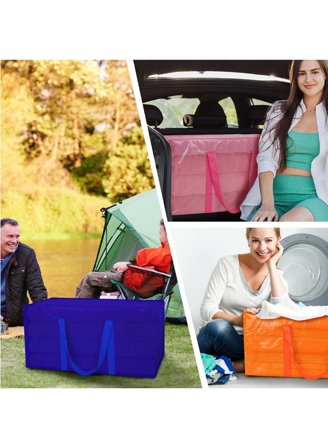 2pcs Extra Heavy Duty Large Moving Bags，Storage Totes With Comfortable Handle And Strong Zipper,For Space Saving Moving Storage College Supplies Alternative To Moving Box - Image 1