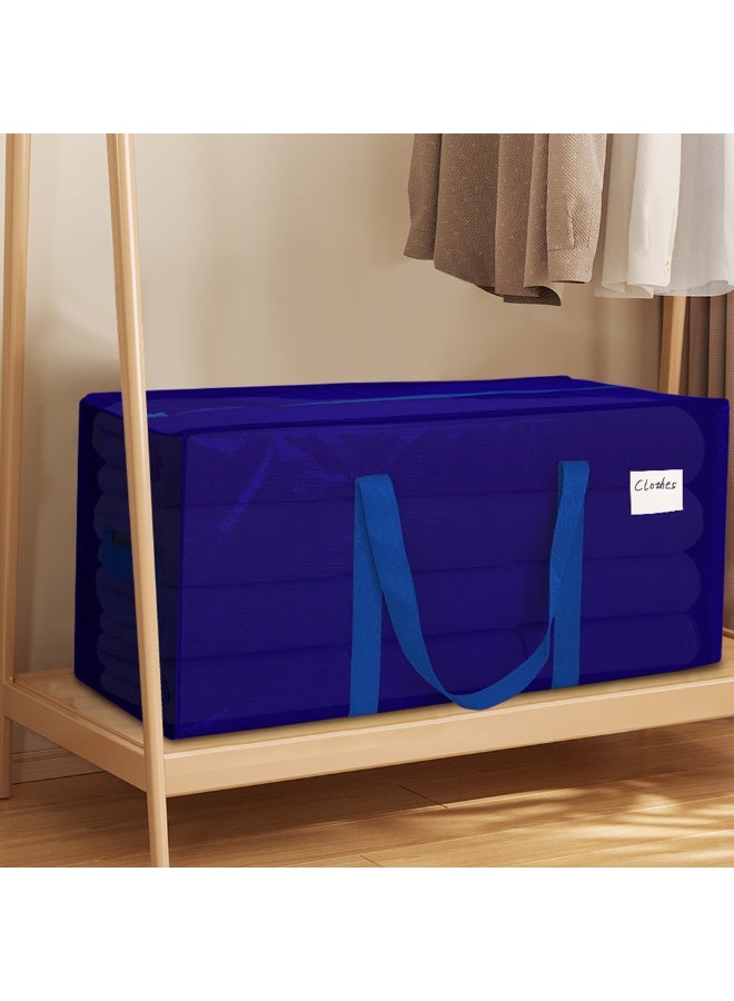 2pcs Extra Heavy Duty Large Moving Bags，Storage Totes With Comfortable Handle And Strong Zipper,For Space Saving Moving Storage College Supplies Alternative To Moving Box - Image 2