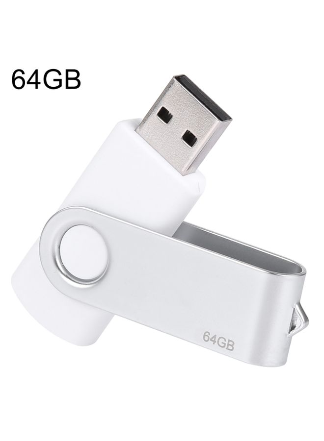 BURAQ 64GB Twister USB 2.0 Flash Disk(White) - Image 1