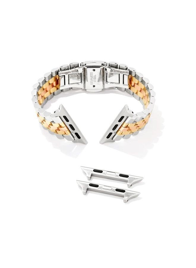 Kendra Scott - Alex 5 Link Watch Band in Gold, Silver, & Rose Gold Stainless Steel - Image 1