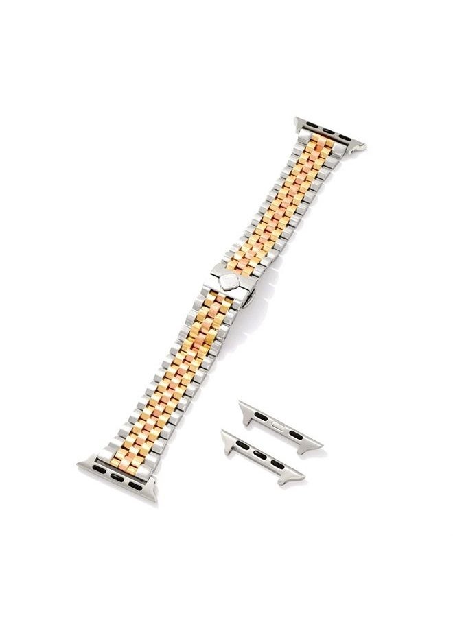 Kendra Scott - Alex 5 Link Watch Band in Gold, Silver, & Rose Gold Stainless Steel - Image 1